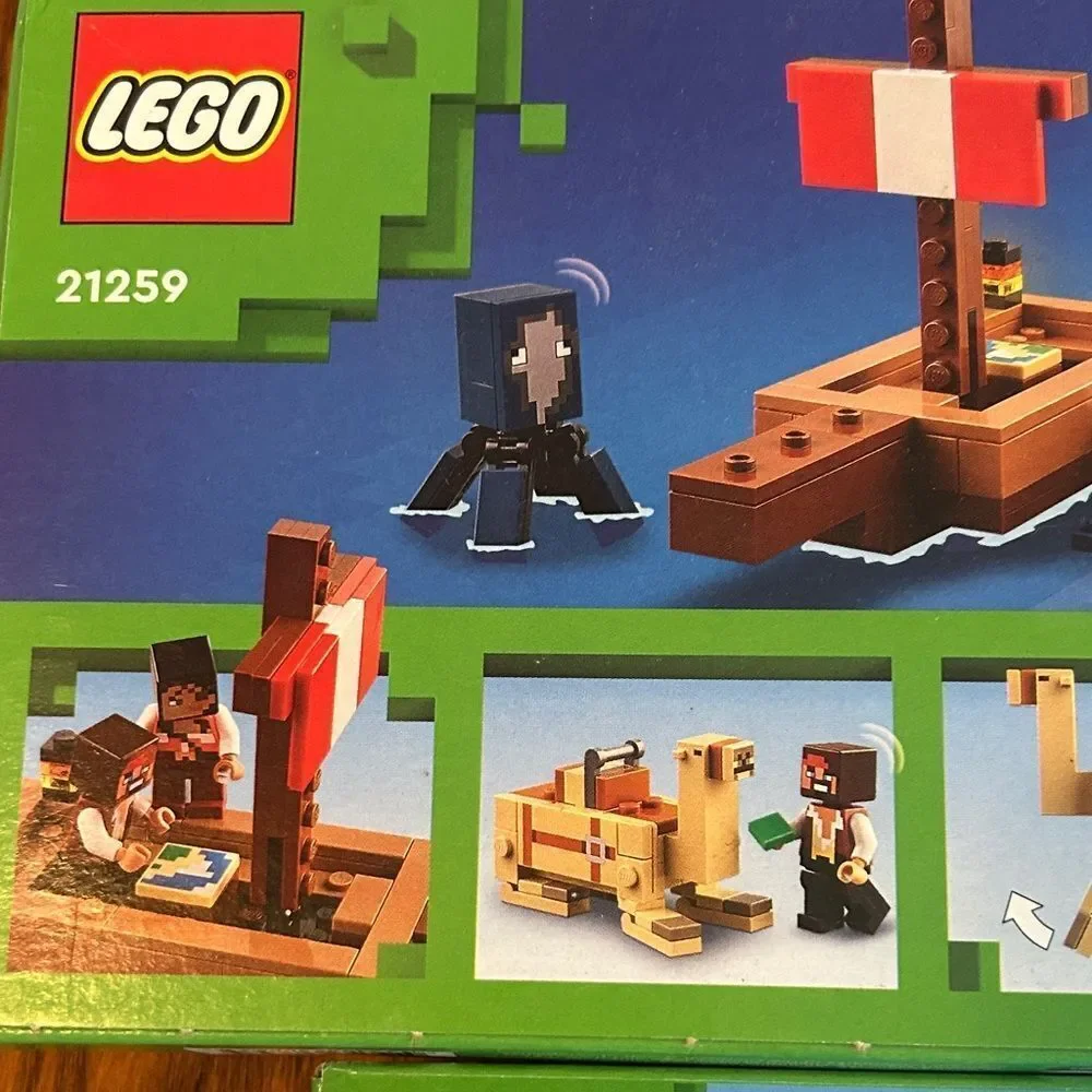 2 🆕 LEGO Minecraft Adventure sets Pirate 🏴‍☠️ 21259 Desert🏜️Patrol 21267